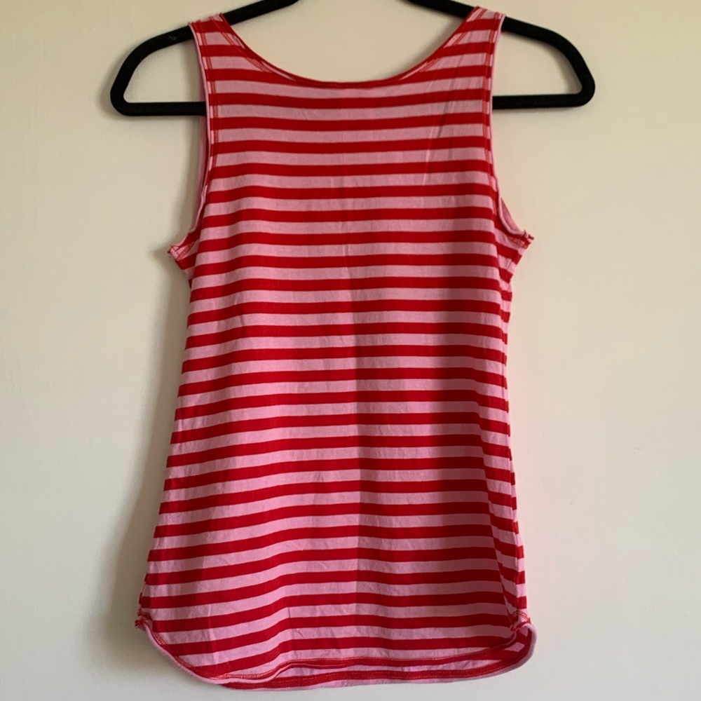 The Disney Store Pink/Red Striped Minnie Mouse Tank Top size XS EUC - Picture 3 of 5